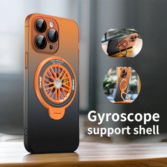 Gyroscope Magnetic Holder Gradient Color Phone Case